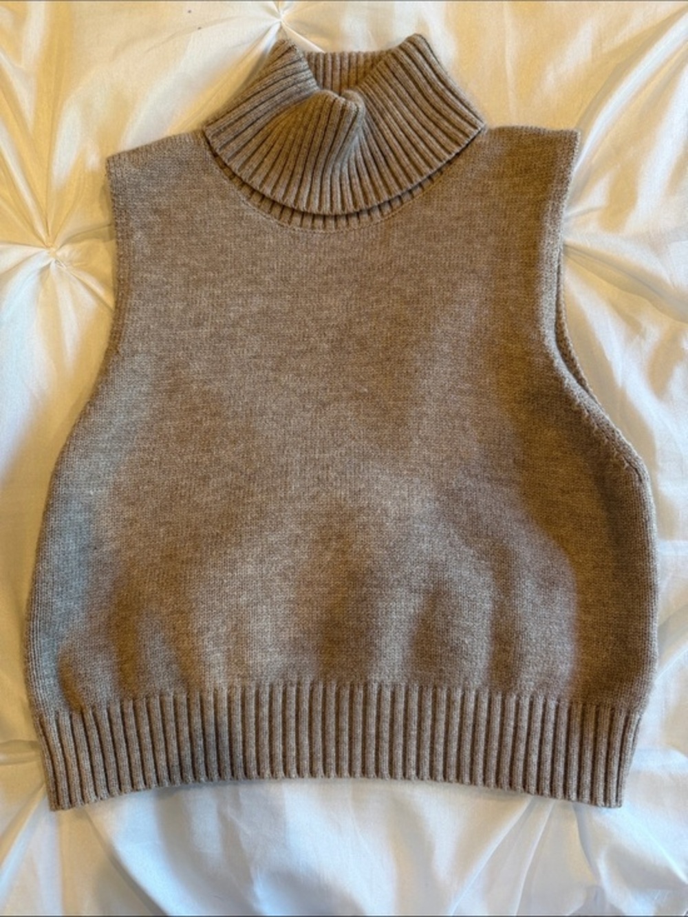 NWOT MIMOSA Sleeveless Turtleneck Sweater Top Size XS